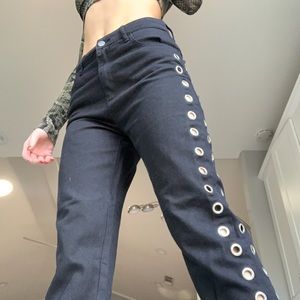 forever 21 black ring jeans